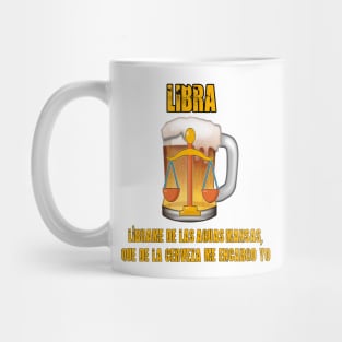 Fun design for lovers of beer and good liquor. Libra sign Mug